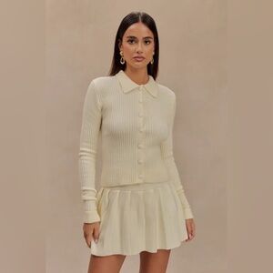 MESHKI Knit Cardigan S